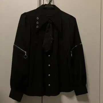 Amavel 브리티시 펑크 넥타이 블라우스