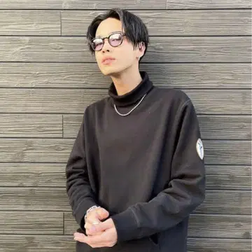 [ 코무돗토 야마토 착용 ] NOAH 터틀넥 맨투맨 블랙 S