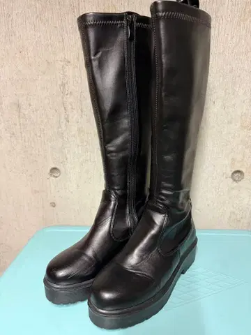 LOVEHUNTER 통굽 밑창 스트레치 롱 부츠 L 24.0cm