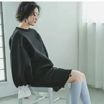 본딩 맨투맨 블랙