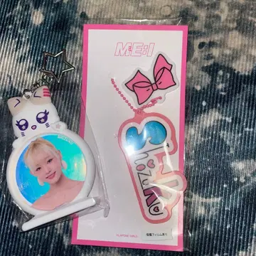 ME:I 이이다 시즈쿠 캔뱃지 캔뱃지 홀더 키링 네임 홀더