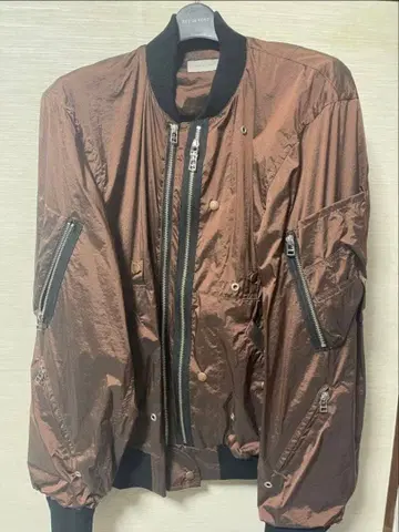 BED J.W. FORD 브라운 MA-1 플라이트 자켓