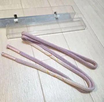 연보라 베이지 허리띠 그라데이션 새상품 순수 실크