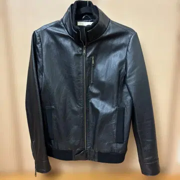 렌즈 오목 블랙 자켓 돈피