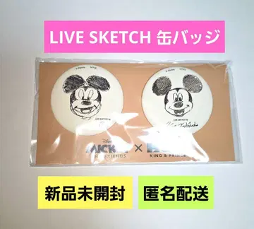 MICKEY x K&P LIVE SKETCH 캔뱃지 세트 킹프리