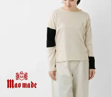 mao made UV컷 피마 코튼 비대칭 배색 풀오버