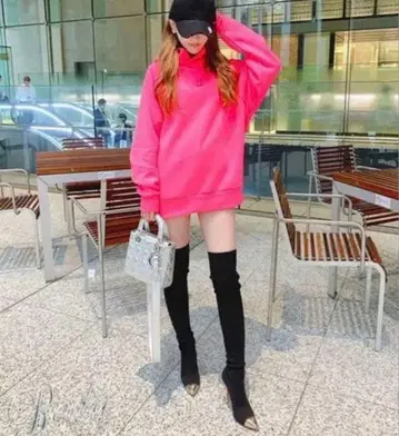 Rady 삭스 니하이 부츠 금색 앞코