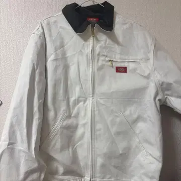DICKIES 화이트 자켓 코듀로이 옷깃