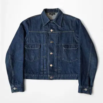 A.P.C 2nd 빨간색 귀 데님 자켓 M 일본제 벌집