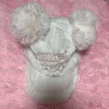 가격 인하 초레어 디즈니 미키 폼폼 포함 모자 귀 화이트 58 겨울