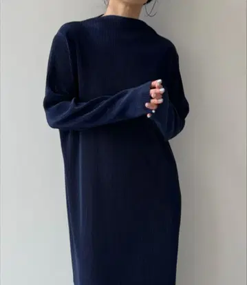 wee9s 원피스 네이비 롱 기장