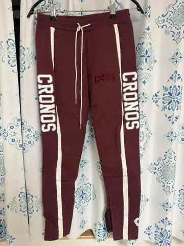 한정 특가! CRONOS 조거 팬츠 S 사이즈 와인 레드