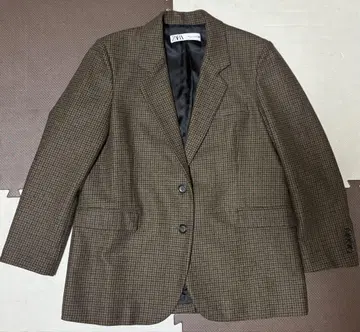 ZARA 테일러드 자켓 브라운 계열