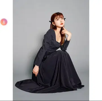 다리치 데님 도킹 플레어 원피스