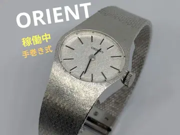 ORIENT 손목시계 스테인리스 스틸 실버 수동 와인딩 빈티지