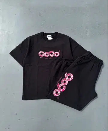 블랙 핑크 셋업 9090