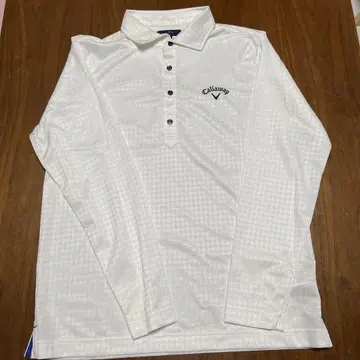 Callaway 긴팔 피케 셔츠 화이트