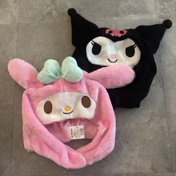 마이멜로디 쿠로미 귀 달린 모자 퓨로랜드 산리오 코스프레