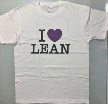 I love lean 티셔츠 S 화이트