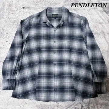 [ 좋은 배색 ] PENDLETON 펜들턴 보드 셔츠 옴브레 긴팔 L
