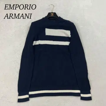 J316 새상품급 S 엠포리오 아르마니 니트 네이비 남성용