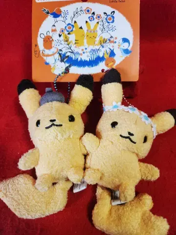포켓몬 센터 피카츄 페어 마스코트 little Tales 봉제 인형