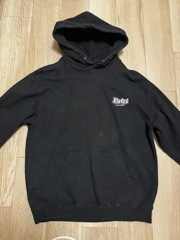XLARGE 블랙 후드티 L 사이즈