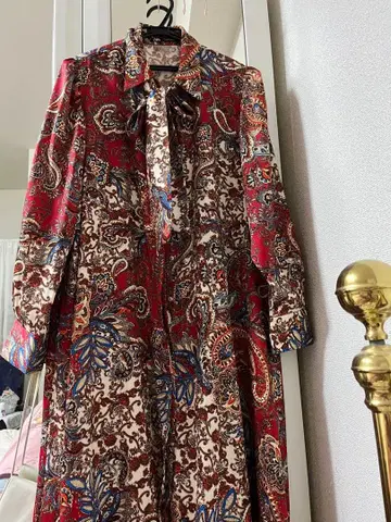 LL 사이즈 ZARA 페이즐리 무늬 롱 기장 원피스 새상품급입니다