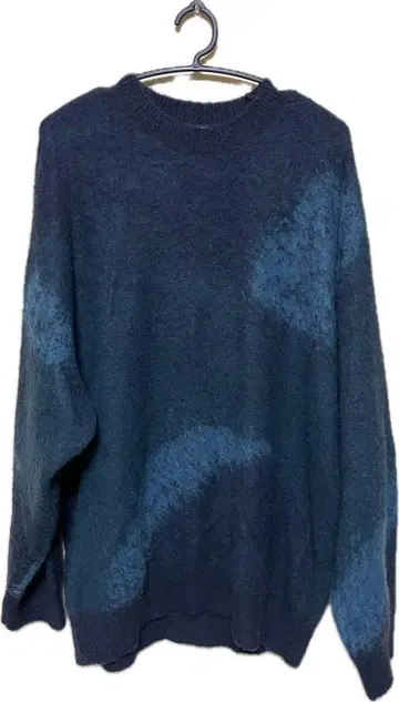 MOHAIR BLEND JACQUARD SHAGGY KNIT
