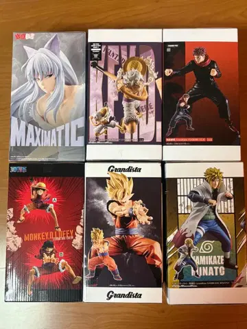 피규어 묶음 판매 원피스 드래곤볼 나루토 유유백서 주술회전