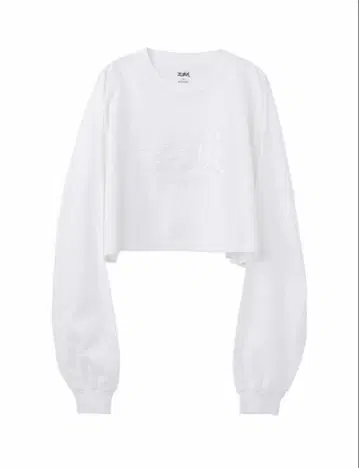 엑스걸 새틴 패치 L/S 와이드 티셔츠