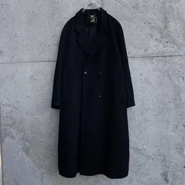 90s 구제 빈티지 캐시미어 슈퍼 롱 코트 체스터 코트