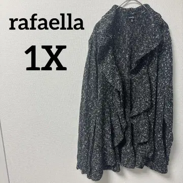새상품급 rafaella 니트 가디건 [ 1X ] 블랙 화이트 계열