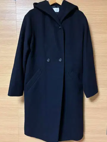 새상품 anysis 후드 부착 울 코트 초특가 판매.