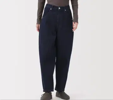 SALE! 무인양품 여성 L 사이즈 데님 배럴 팬츠