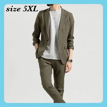 [ 에브레드레스 ] 남성용 테일러드 자켓 5XL 카키 빅 카키