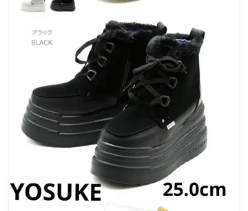 7일까지 게재입니다. YOSUKE 통굽 부츠 25.0cm