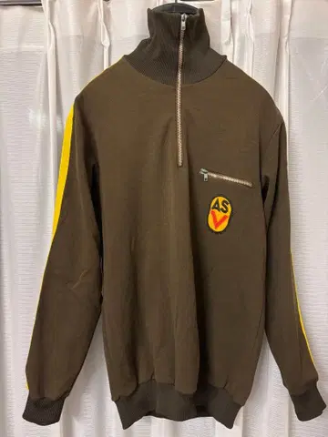 80s 독일군 NVA 하프 지퍼 맨투맨 트랙 자켓