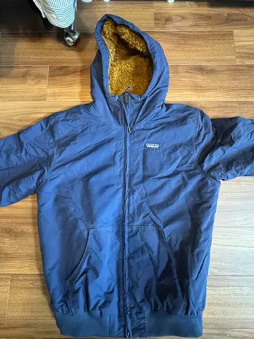 Patagonia 네이비 플리스 안감 마운틴 후드티