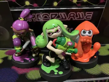 amiibo 라임 그린 걸 퍼플 보이 오렌지 오징어 (스플라툰)