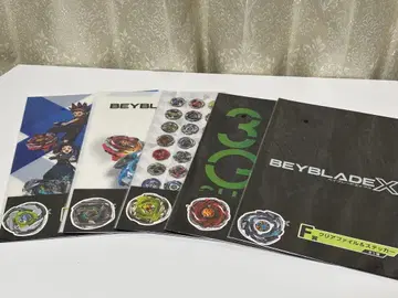 베이블레이드 X DMM 복권 F상 클리어 파일 & 스티커 전 5종