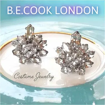 E8 B.E.COOK LONDON 코스튬 주얼리 유리 귀찌