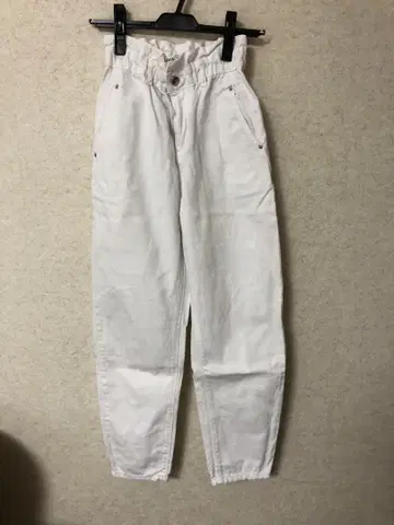 zara 화이트 하이웨스트 팬츠