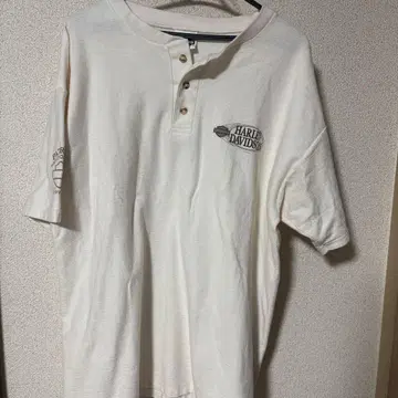 HARLEY-DAVIDSON 화이트 헨리넥 t