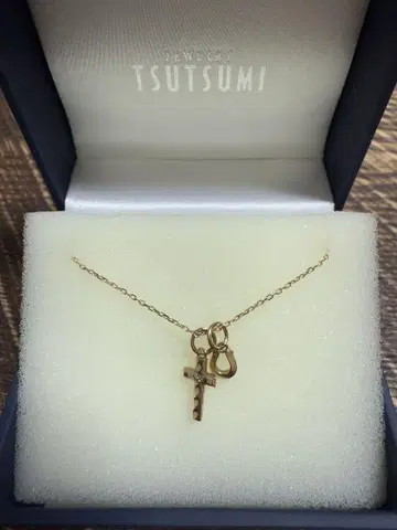 TSUTSUMI 십자가 말발굽 목걸이