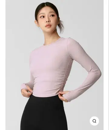 XEXYMIX XWFLT05J3 사이드 셔링 크롭 긴팔