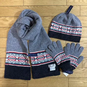 ROBERT MACKIE 로버트 마키 머플러 장갑 모자 미사용 새상품