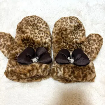 미니 마우스 레오파드 무늬 표범 무늬 미튼 장갑 도쿄 디즈니 리조트