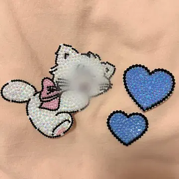 데코 부채 부채 데코 부품 고양이