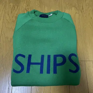SHIPS 그린 컬러 로고 빈티지 트레이닝복